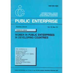 Public Enterprise Quarterly Journal Vol 13. Nos. 3-4