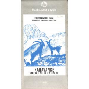 Karavanke - Osrednji del in Grintovci [Kartografsko gradivo]