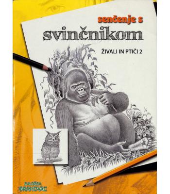 Senčenje s svinčnikom. Živali in ptiči 2