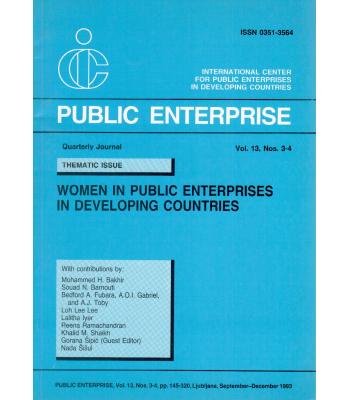 Public Enterprise Quarterly Journal Vol 13. Nos. 3-4