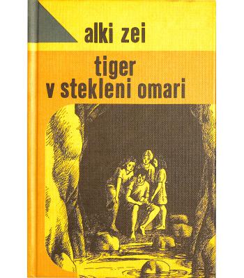 Tiger v stekleni omari